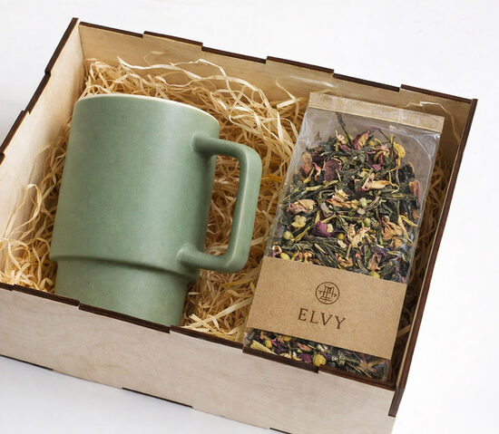 Verslo dovanų rinkinys su puodeliu ir arbata | Reprezentacinės dovanos